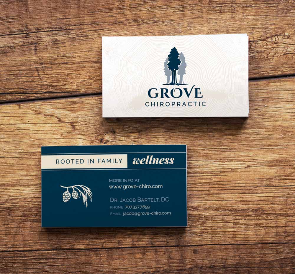 Grove Chiropractic Business Cards
